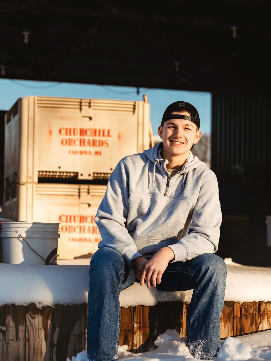 Cole’s Winter Senior Session on His Family Farm | Berrien County Senior&nbsp;Photographer