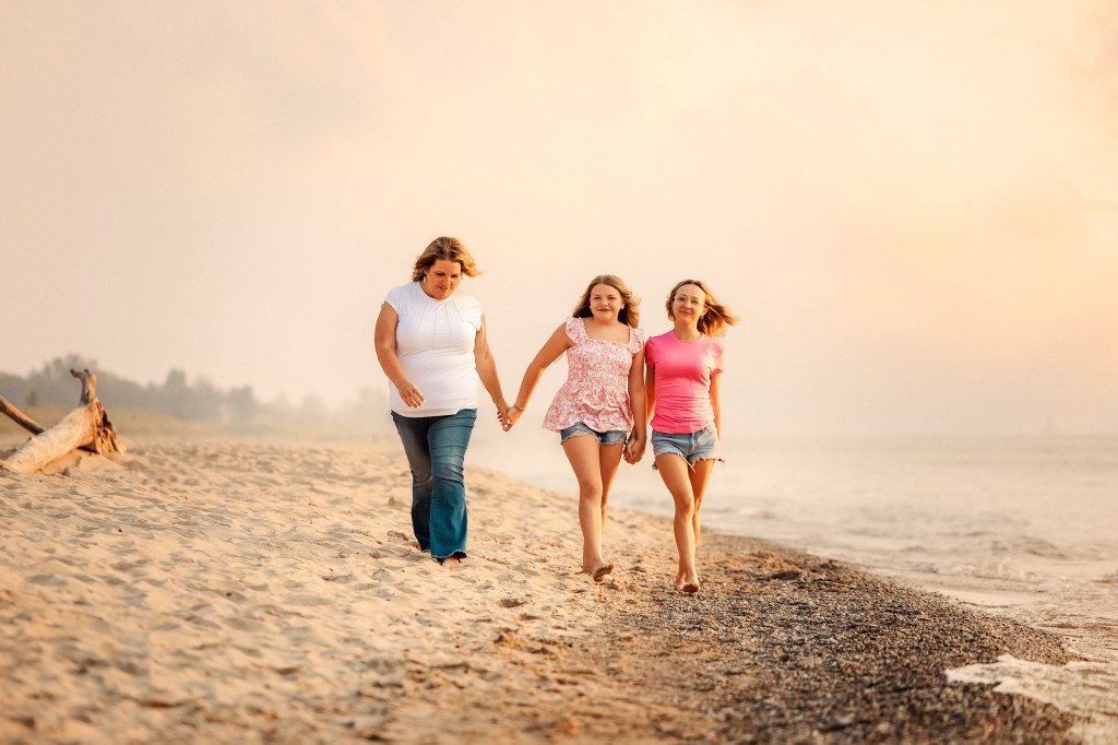 Mommy and me photography session in Van Buren County Michigan natural outdoor setting