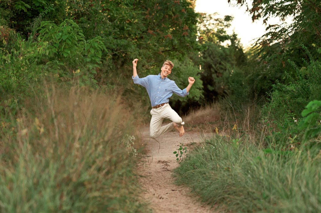 senior being natural and casual on walk