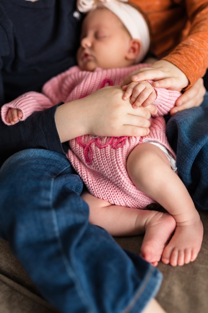 new big brothers with their baby sister michigan photography