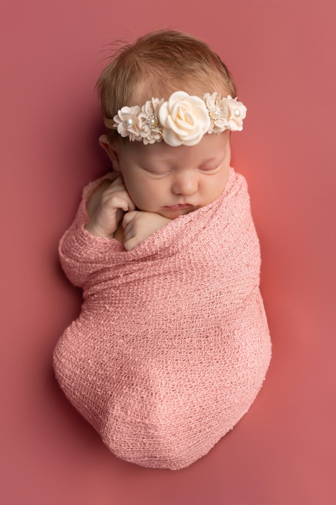 wrapped newborn photography