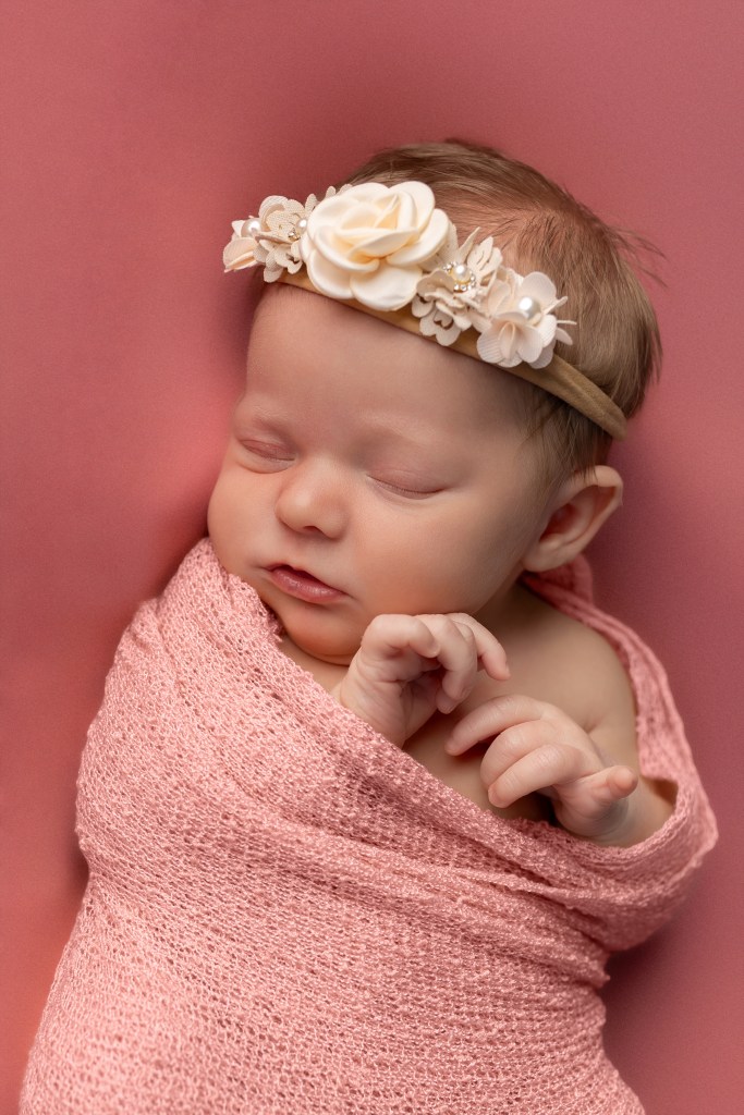 posed beanbag newborn photography berrien county